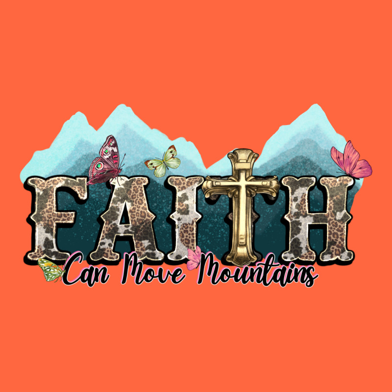 Faith Can Move Mountains Cross Premium Hoodie by NancyCooperArtShop | Teevron