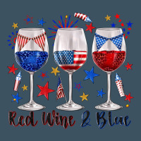 Red Wine And Blue Wine Glasses Urban Heavy Tee | Teevron