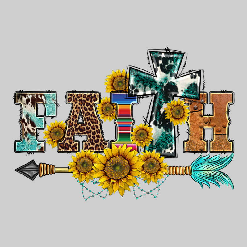 Western Faith Arrow Sunflowers Premium Sweatshirt by BarkalooDesign | Teevron