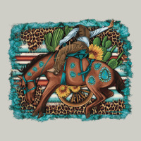 Bucking Bronco Cowboy Rodeo Cactus And Sunflowers Heavyweight Hoodie | Teevron