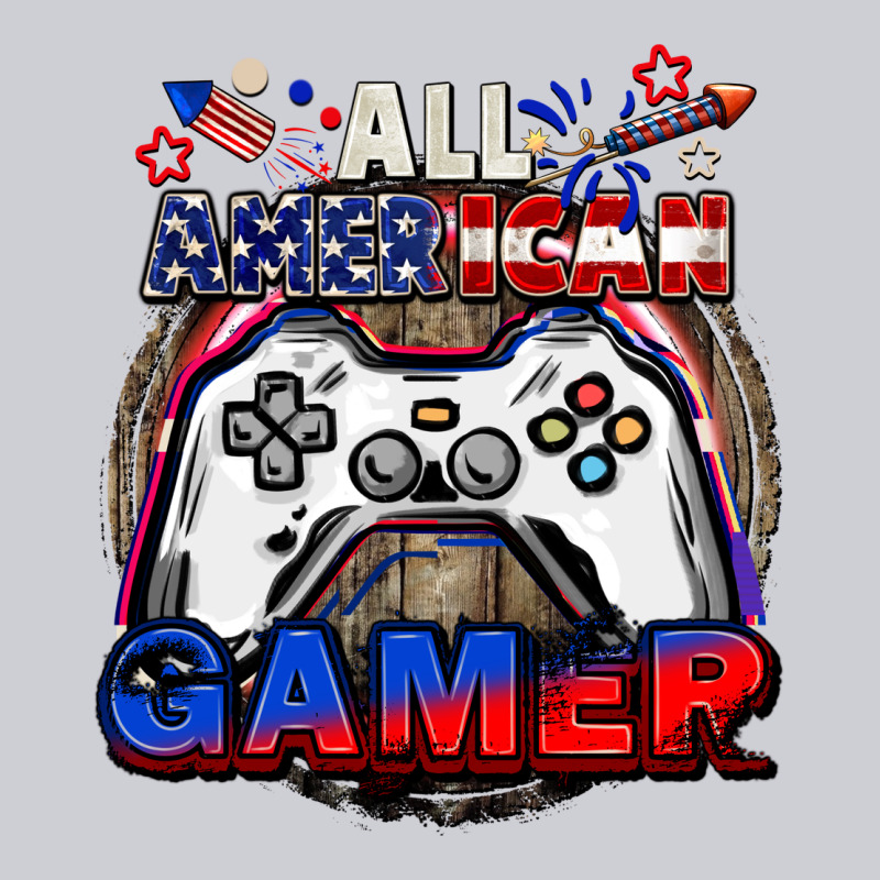 All American Gamer 4th Of July Classic Tee by CowGirlArtShop | Teevron