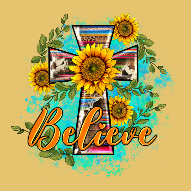 Western Belive Sunflowers Cross Premium Sweatshirt by BarkalooDesign | Teevron