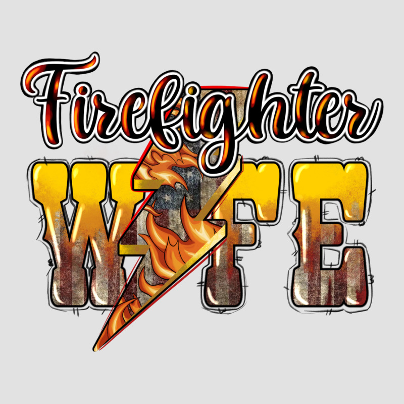 Firefighter Wife Lightning Bolt Premium Hoodie by NancyCooperArtShop | Teevron