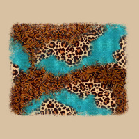 Turquoise Glitter Leopard Background Heavyweight Hoodie | Teevron