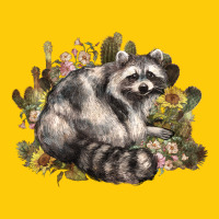 Floral Racoon Western Premium Hoodie | Teevron