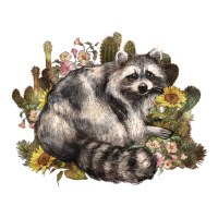 floral racoon western | Teevron