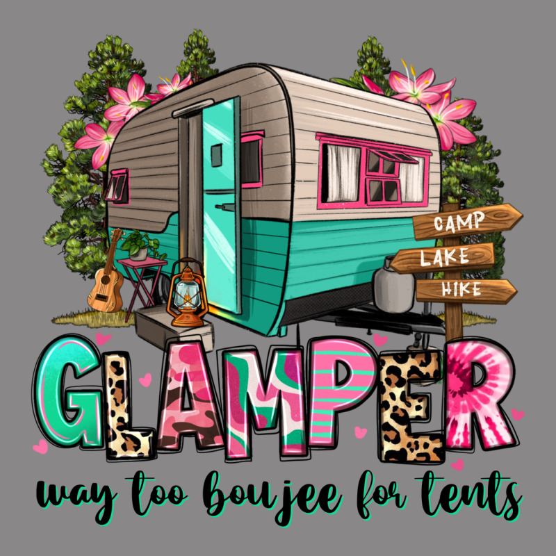 Glamper Way Too Boujee For Tents 2 Vintage Tee by RanaPortraitStore | Teevron