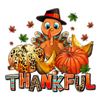 Thankful Pumpkins And Turkey Zipper Hoodie | Teevron