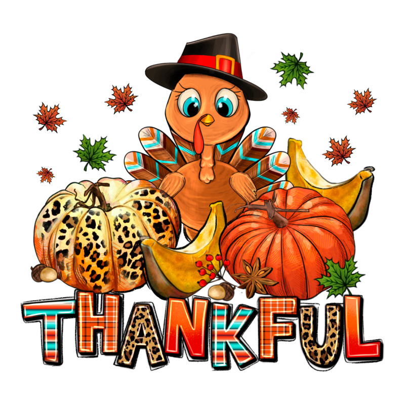 Thankful Pumpkins And Turkey Zipper Hoodie by AdoDesignShop | Teevron