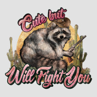 Cute But Will Fight You Racoon Western Premium Hoodie | Teevron