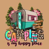 Camping Is My Happy Place Vintage Tee | Teevron