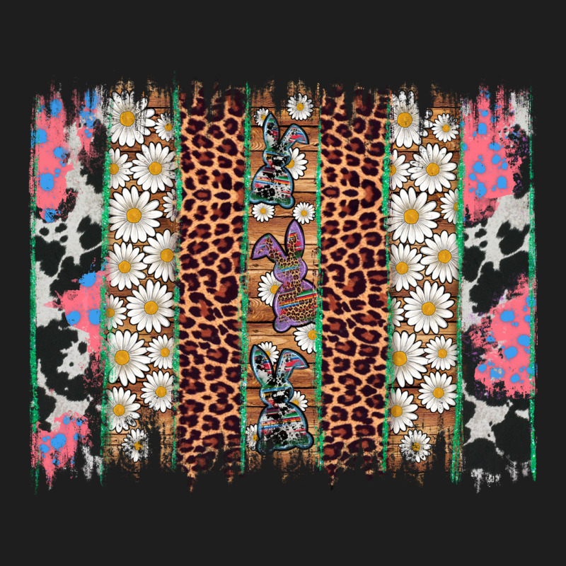 Easter Leopard Cowhide Bunny Brush Stroke Heavyweight Hoodie by Artiststas | Teevron