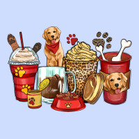 Golden Retriever Coffee Cups Urban Heavy Tee | Teevron