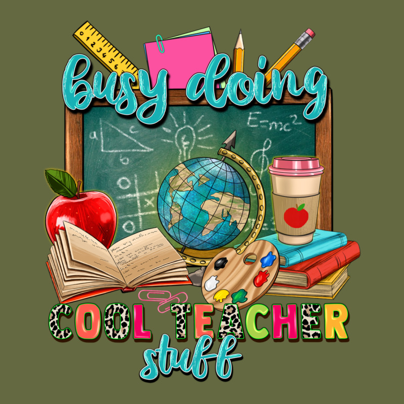 Busy Doing Cool Teacher Stuff Long Sleeve Tee by Zillion Design Studio | Teevron