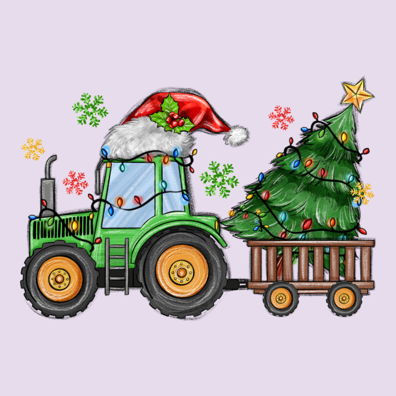 Christmas Tractor Premium Hoodie by MaliasSmallBusiness | Teevron
