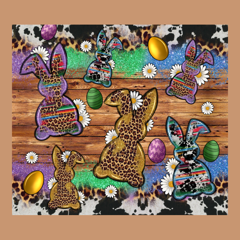 Easter Bunny Egg Cowhide Leopard Heavyweight Hoodie by Artiststas | Teevron