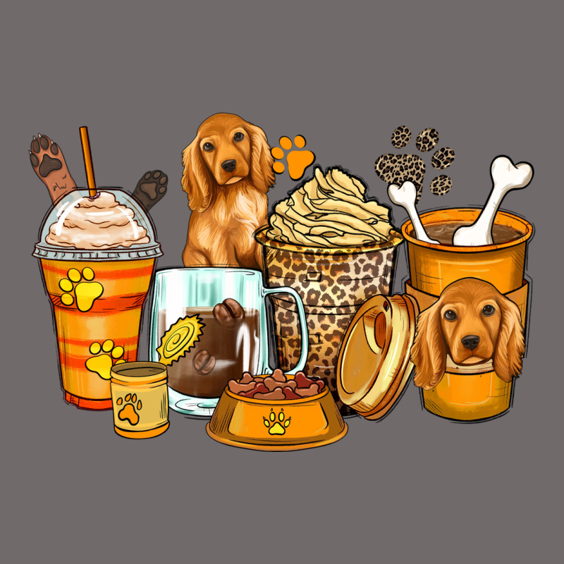 Cocker Spaniel Coffee Cups Urban Heavy Tee by Zillion Design Studio | Teevron