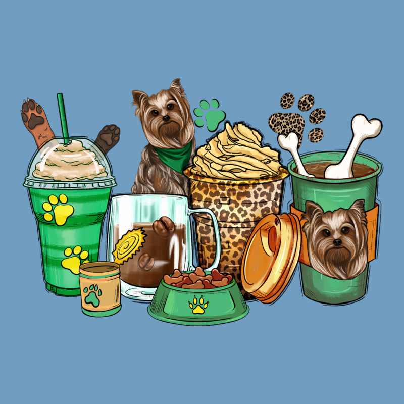 Yorkshire Terrier Coffee Cups Urban Heavy Tee by Zillion Design Studio | Teevron