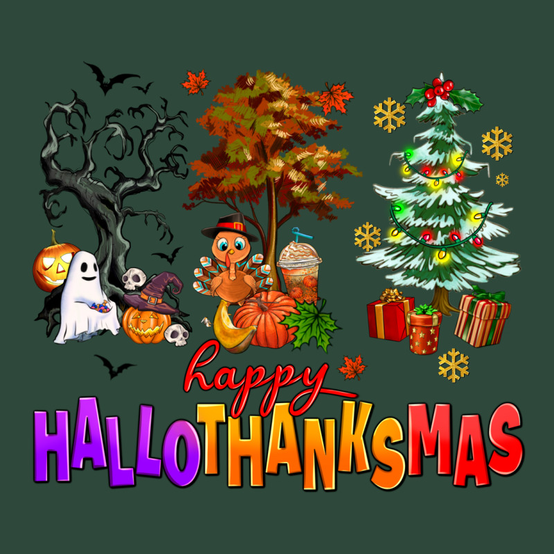 Happy Hallothanksmas Trees Zipper Hoodie by AdoDesignShop | Teevron