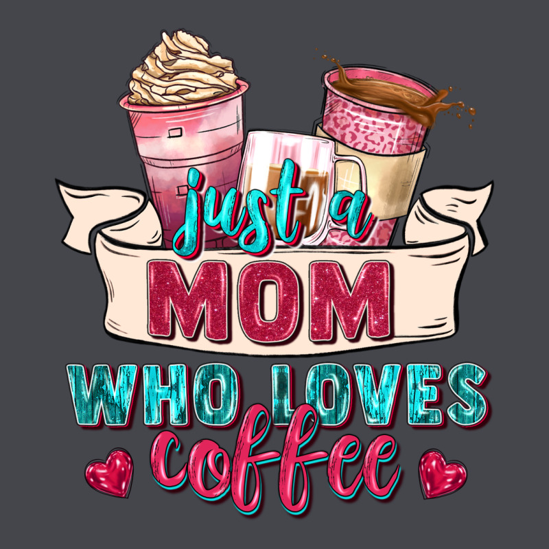 Just A Mom Who Loves Coffee Long Sleeve Tee by Zillion Design Studio | Teevron