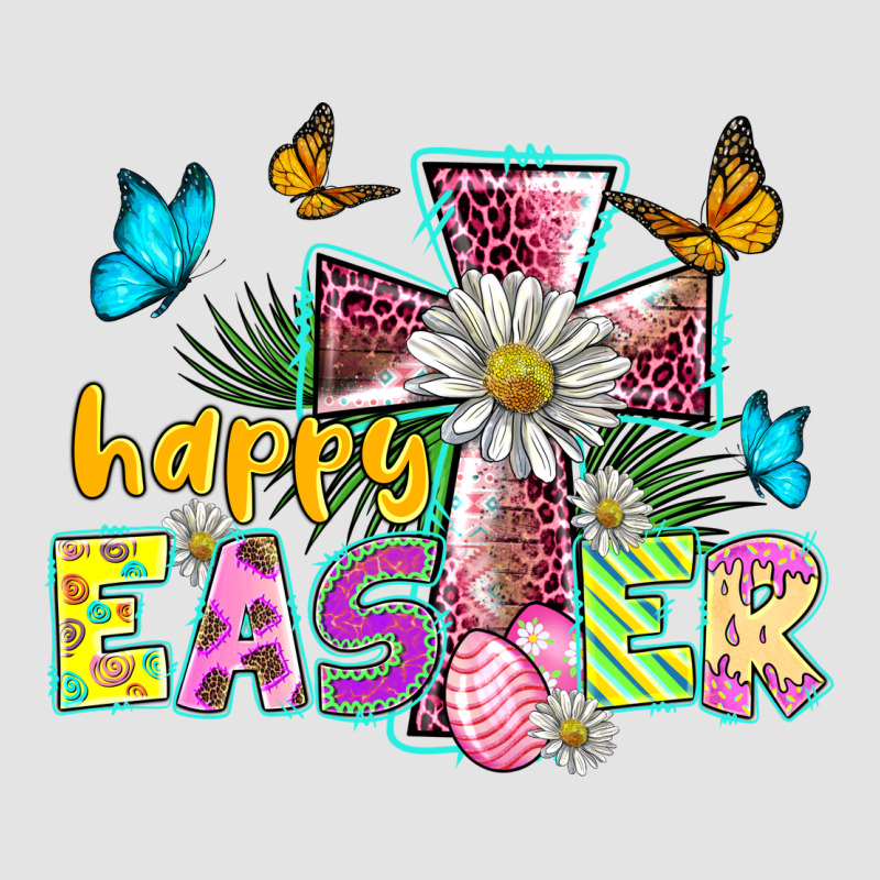 Happy Easter Cross Premium Sweatshirt by BarkalooDesign | Teevron