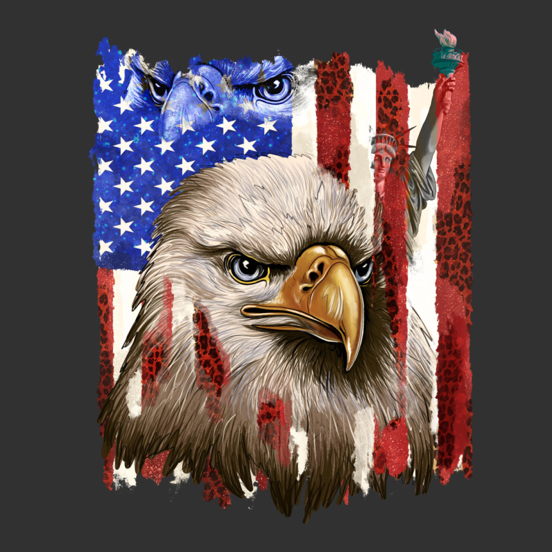 Usa Flag With Eagle Head Urban Heavy Tee by texasbilliewilder | Teevron