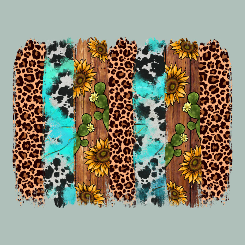 Sunflower Cactus Leopard Brushstroke Heavyweight Hoodie by AdoDesignShop | Teevron