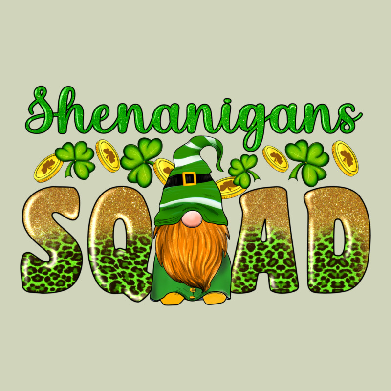 Shenanigans Squad Gnomes Shamrock Gold Leopard Glitter Heavyweight Hoodie by Artiststas | Teevron