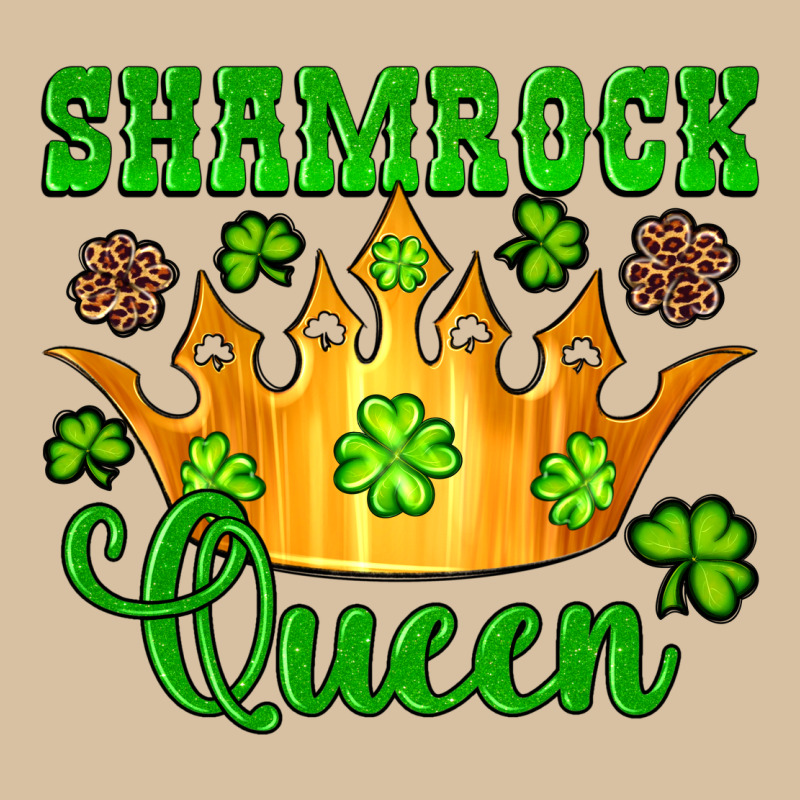 Shamrock Queen Crown Leopard Glitter Heavyweight Hoodie by Artiststas | Teevron
