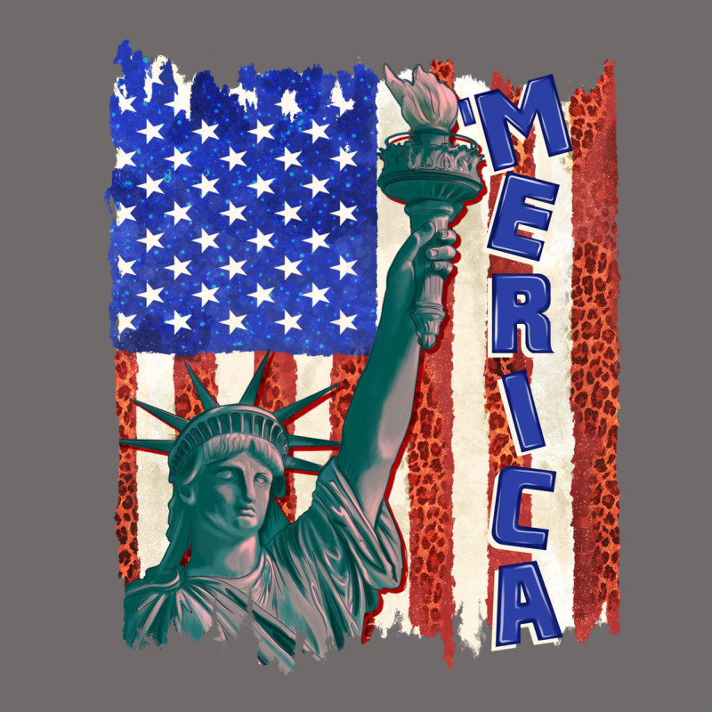 Usa Flag With Statue Of Liberty Urban Heavy Tee by texasbilliewilder | Teevron