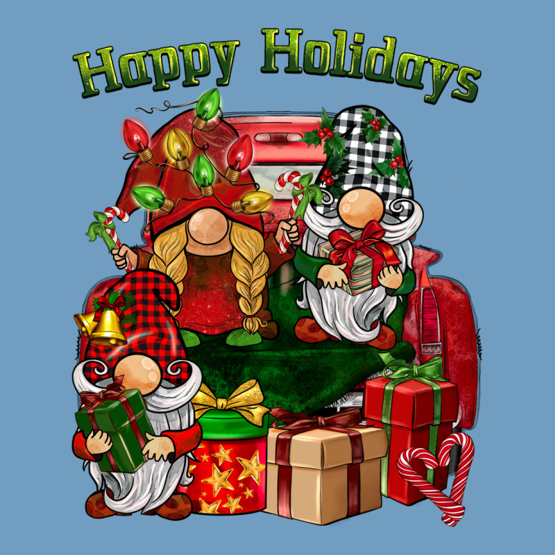 Happy Holidays Gnomes Truck Urban Heavy Tee by BarkalooDesign | Teevron