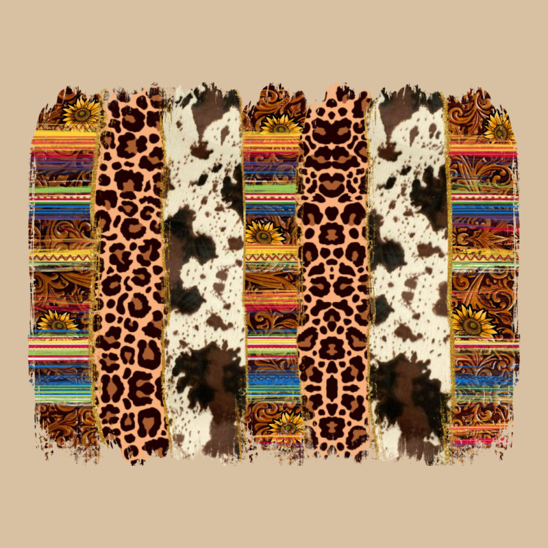 Serape Sunflower Cowhide Leopard Brushstroke Heavyweight Hoodie by AdoDesignShop | Teevron