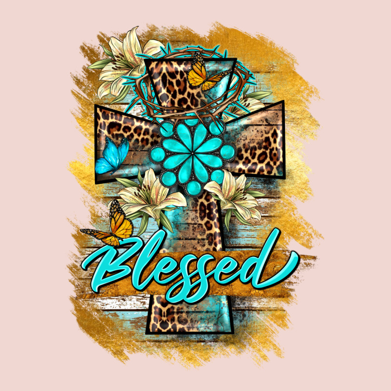 Western Cross Blessed Lily Butterfly Premium Sweatshirt by BarkalooDesign | Teevron