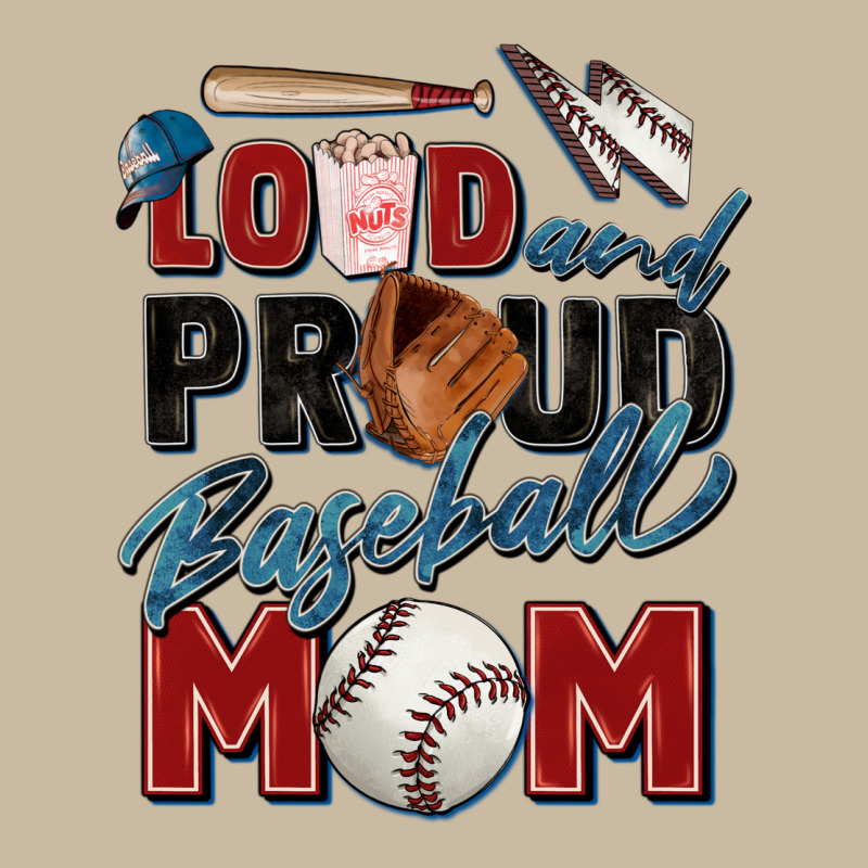 Loud And Proud Baseball Mom Long Sleeve Tee by Zillion Design Studio | Teevron