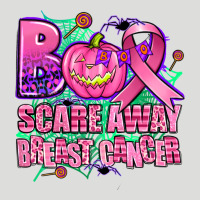 Halloween Boo With Cancer Ribbon Breast Cancer Sca Zipper Hoodie | Teevron
