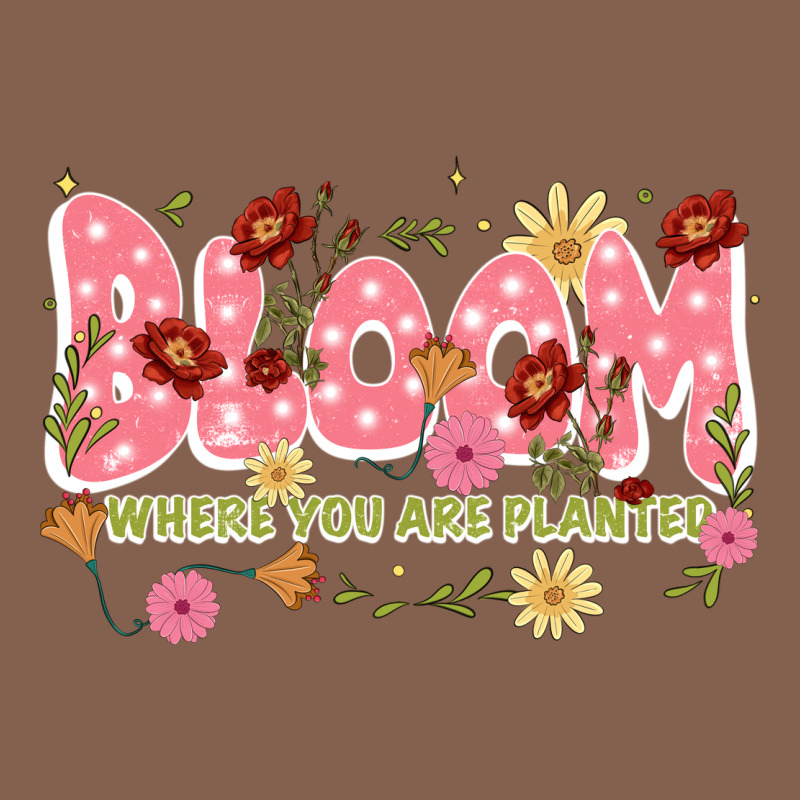 Bloom Where You Are Planted Zipper Hoodie by JahusDesignShop | Teevron