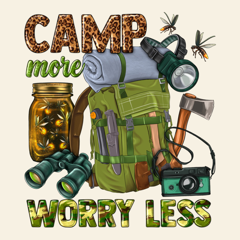 Camp More Worry Less Vintage Tee by texasbilliewilder | Teevron