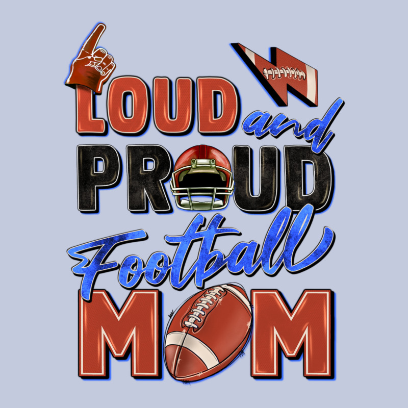 Loud And Proud Football Mom Long Sleeve Tee by Zillion Design Studio | Teevron