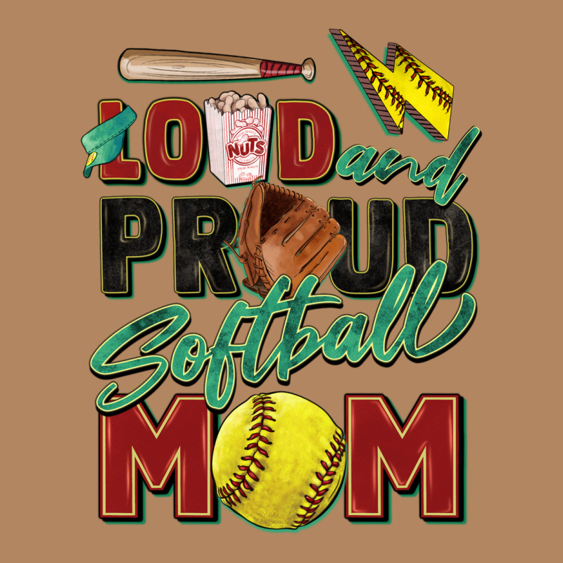 Loud And Proud Softball Mom Long Sleeve Tee by Zillion Design Studio | Teevron