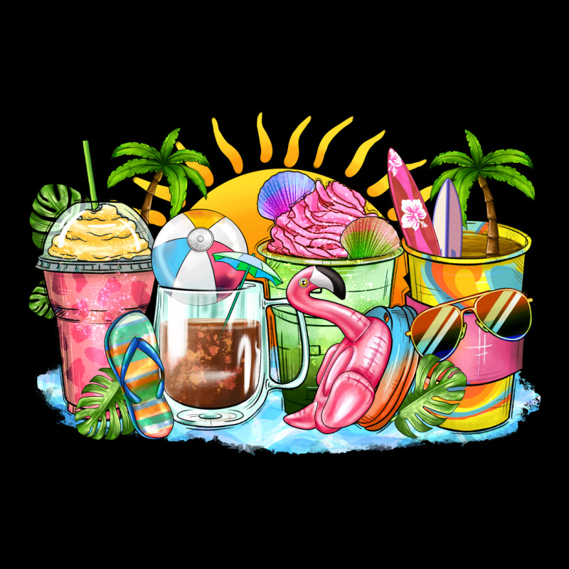 Beach Summer Coffee Cups Urban Heavy Tee by Zillion Design Studio | Teevron