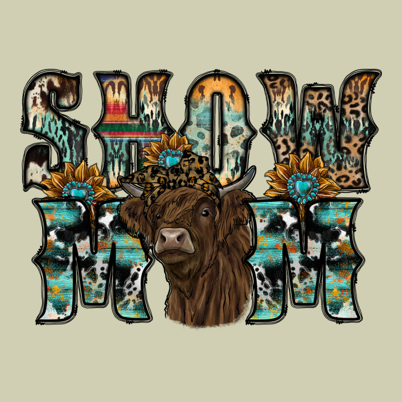 Show Mom Highland Cow Heavy Core Tee by SublimationCraftShop | Teevron