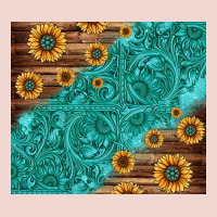 Tooled Leather And Sunflowers Premium Sweatshirt | Teevron