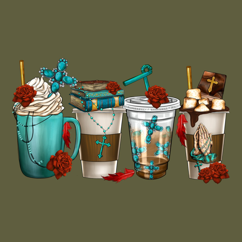 Faith Coffee Cups Vintage Tee by texasbilliewilder | Teevron
