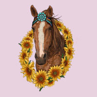 Brown Horse With Gemstone And Sunflowers Classic Tee | Teevron