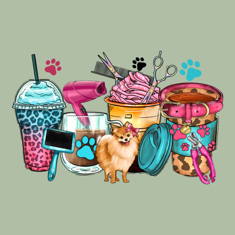 Pet Groomer Coffee Cups Urban Heavy Tee by Zillion Design Studio | Teevron