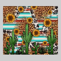 Western Cactus And Sunflowers Premium Sweatshirt | Teevron