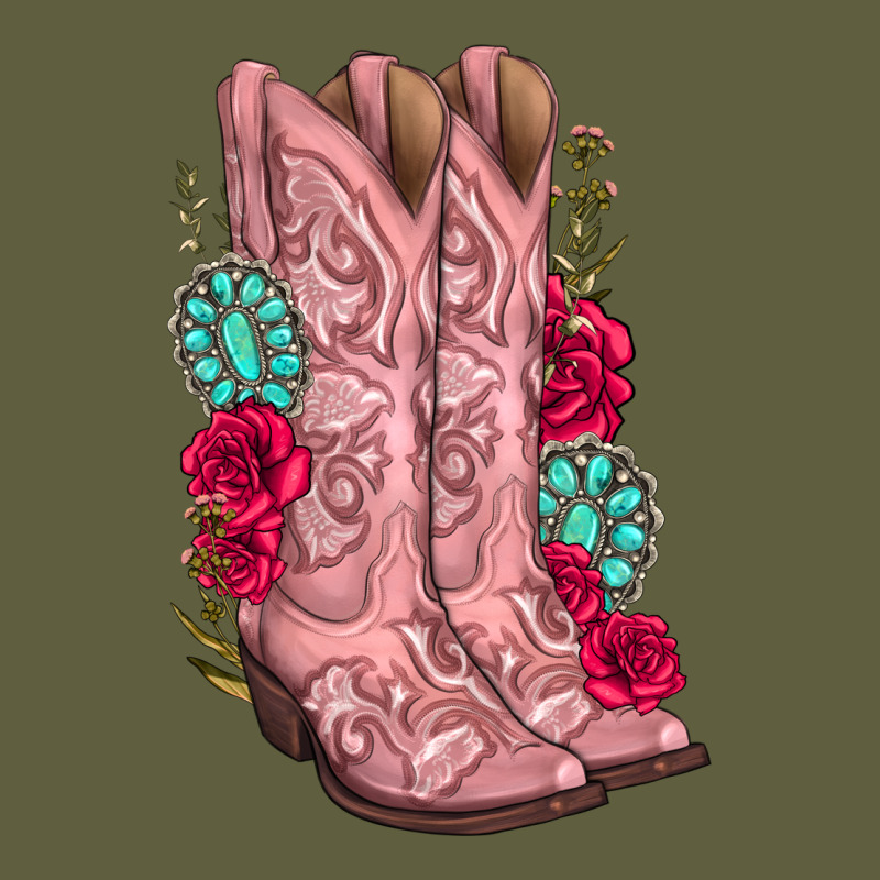 Floral Cowgirl Boots Vintage Tee by texasbilliewilder | Teevron