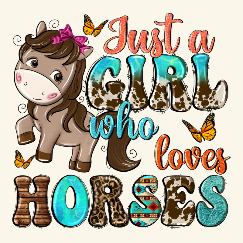 Just A Girl Who Loves Horses Premium Hoodie by NancyCooperArtShop | Teevron