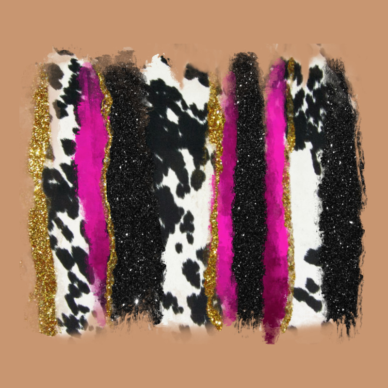 Cow , Yellow And Pink Glitter Brushstrokes Heavyweight Hoodie by AdoDesignShop | Teevron
