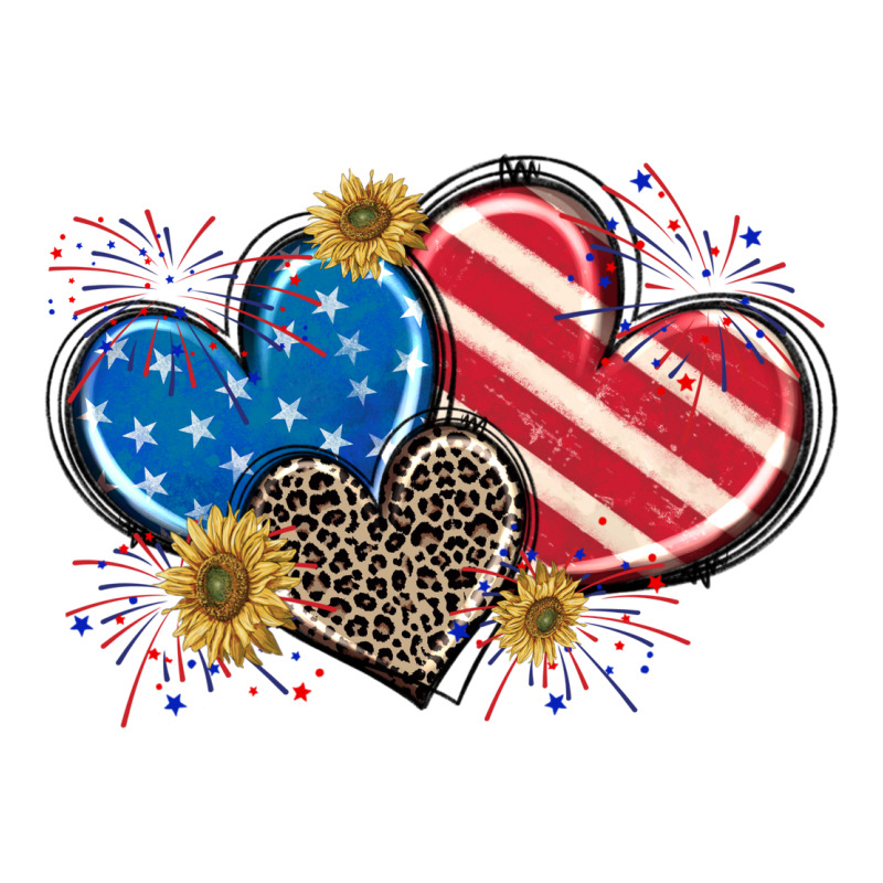 American Flag Heart Classic Tee by CowGirlArtShop | Teevron
